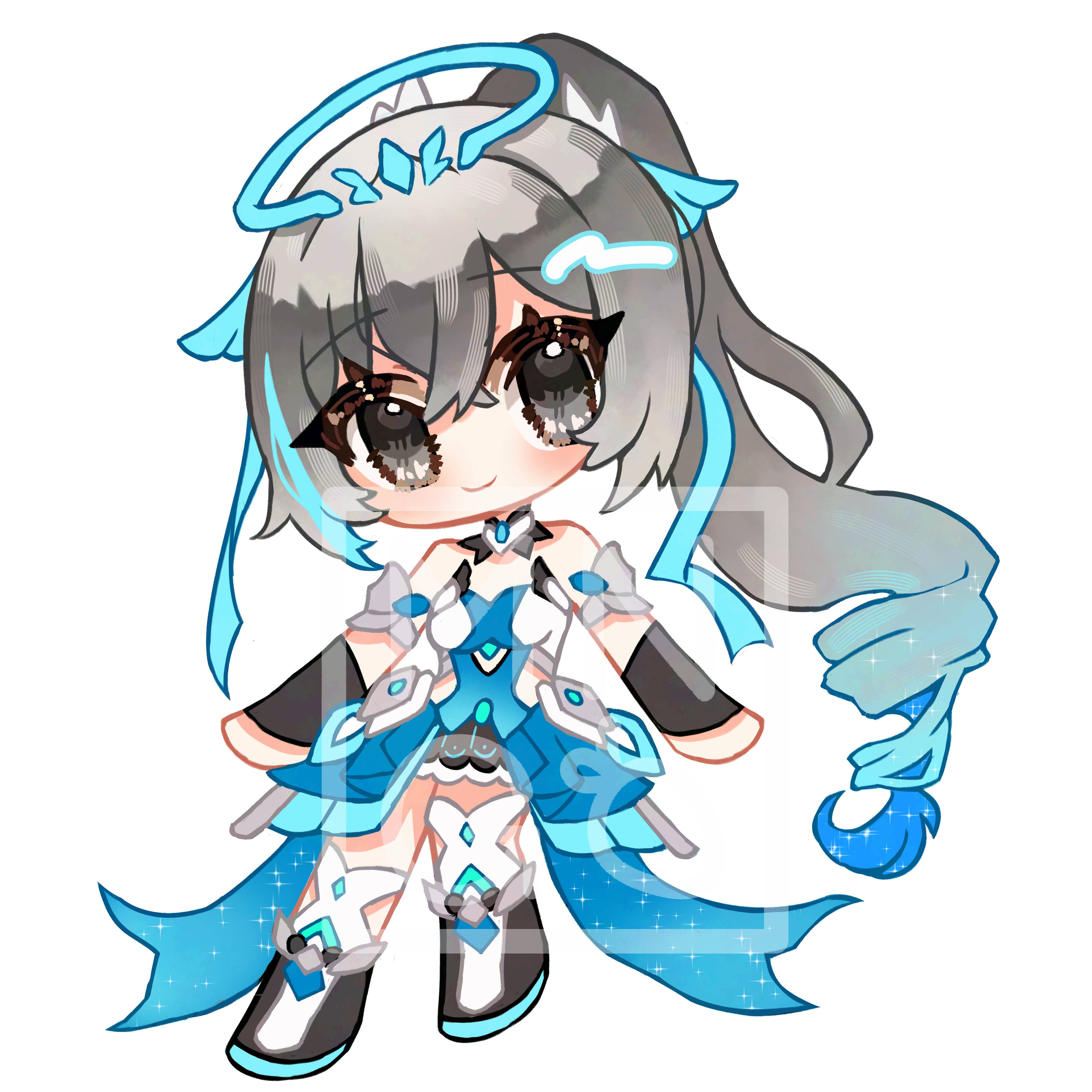 HI3: Bronya - Matt Vinyl Sticker - 63mm
