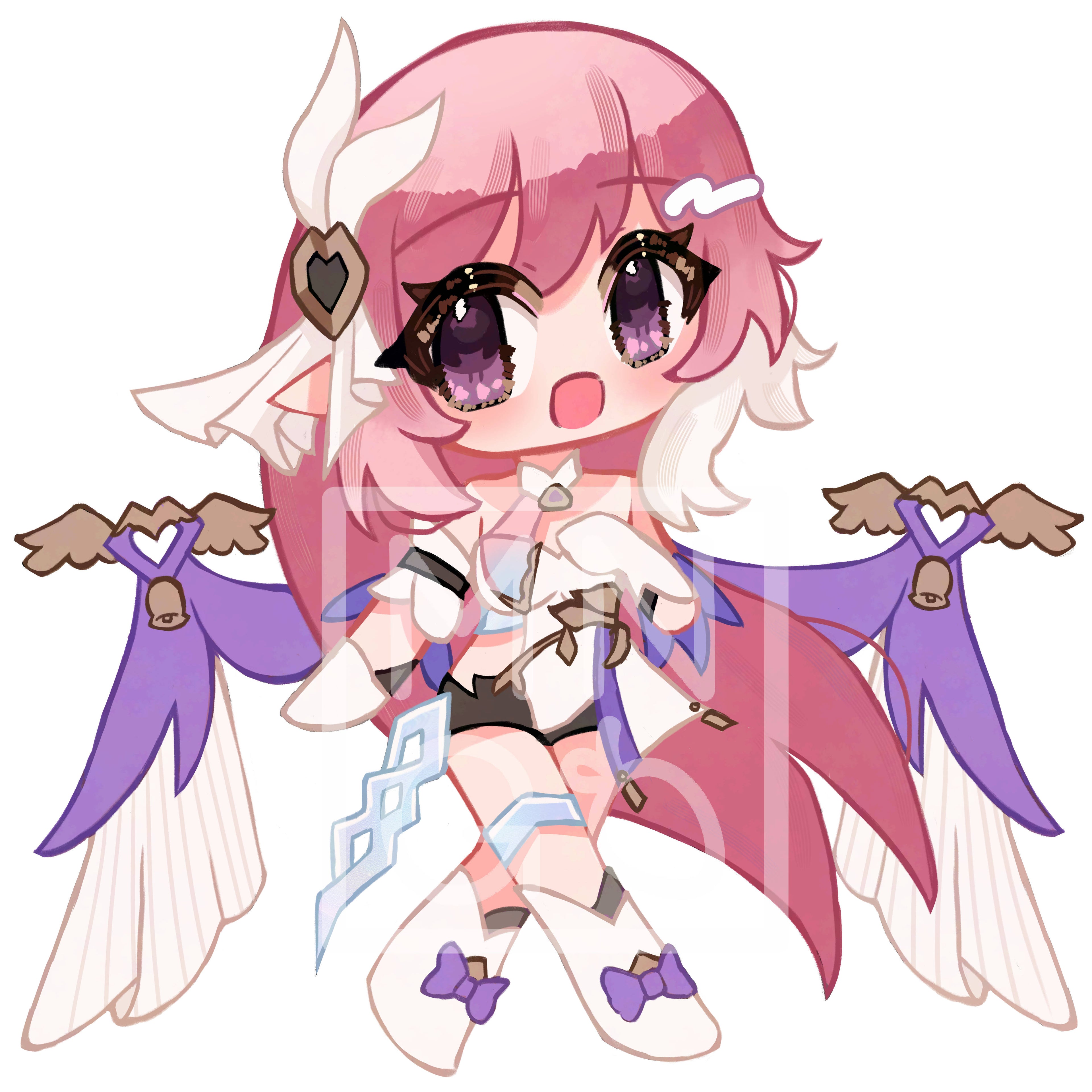 HI3: Elysia - Matt Vinyl Sticker - 63mm