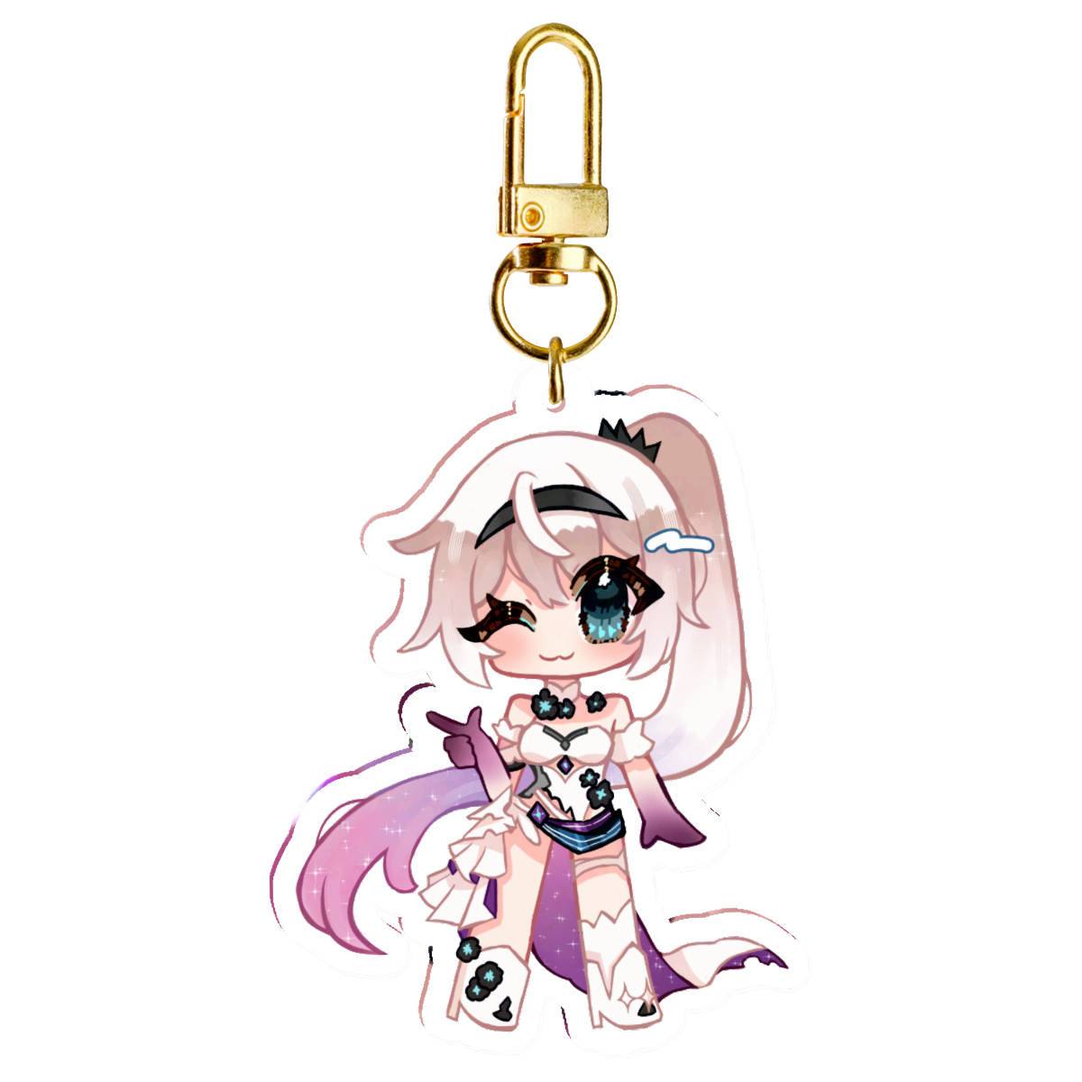 HI3: Kiana - Acrylic Epoxy Keychain - 63mm
