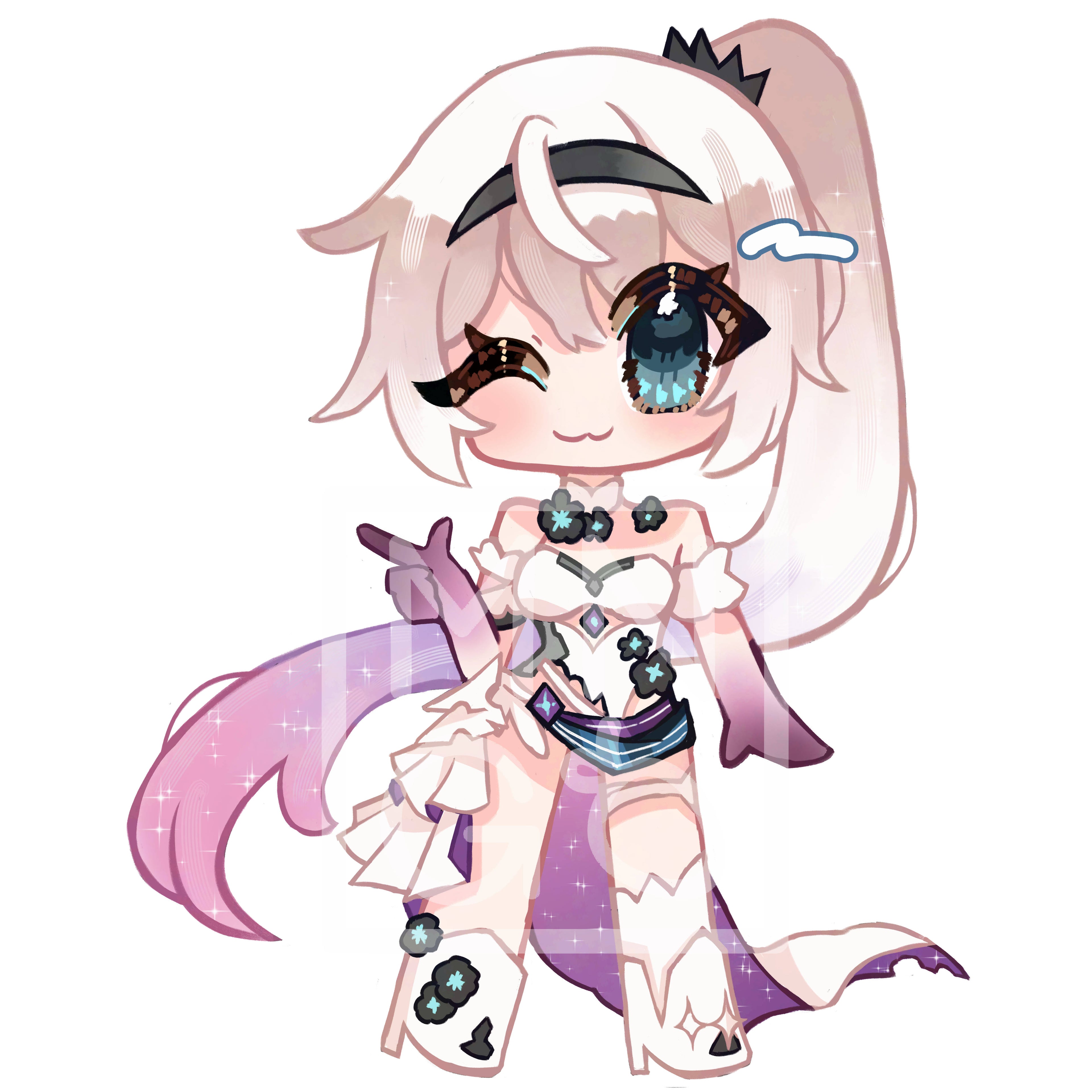 HI3: Kiana - Matt Vinyl Sticker - 63mm