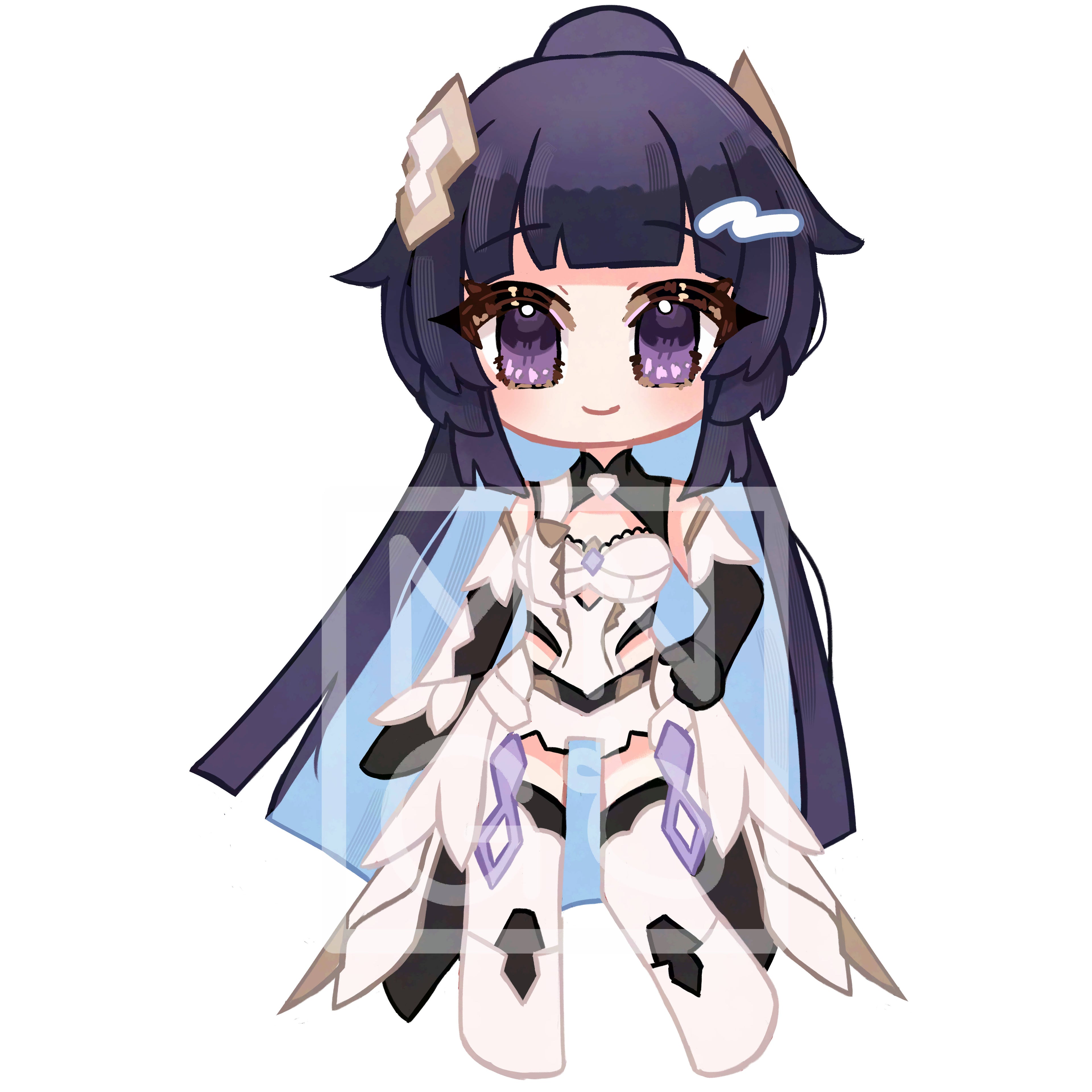 HI3: Raiden Mei - Matt Vinyl Sticker - 63mm