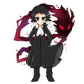 BSD: Akutagawa - Glitter Epoxy Acrylic Keychain - 63mm