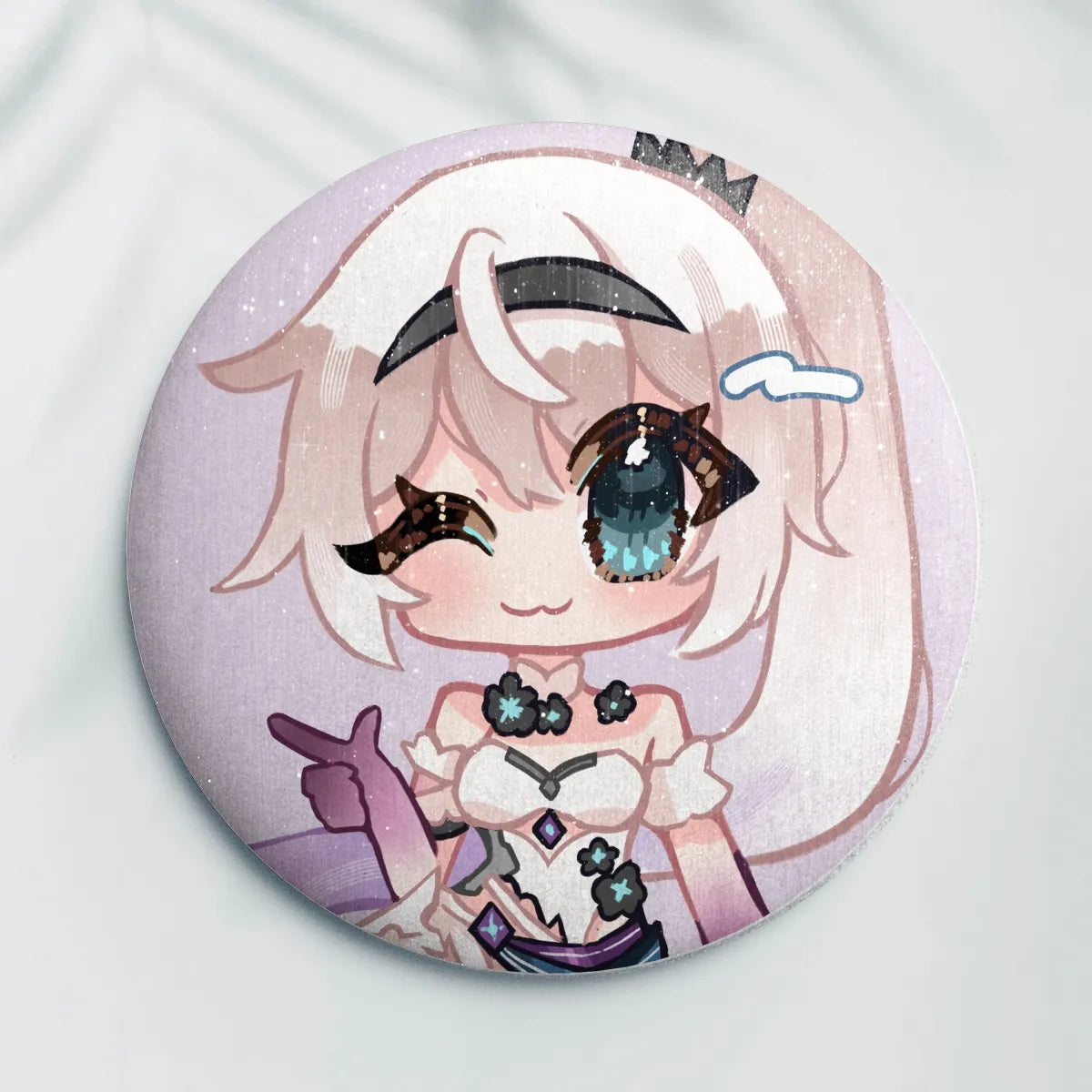 HI3: Kiana - Brushed Pearl Buttons - 58mm