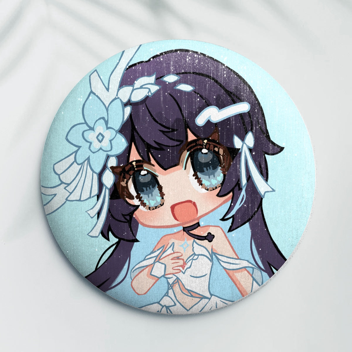 HI3: Seele - Brushed Pearl Buttons - 58mm