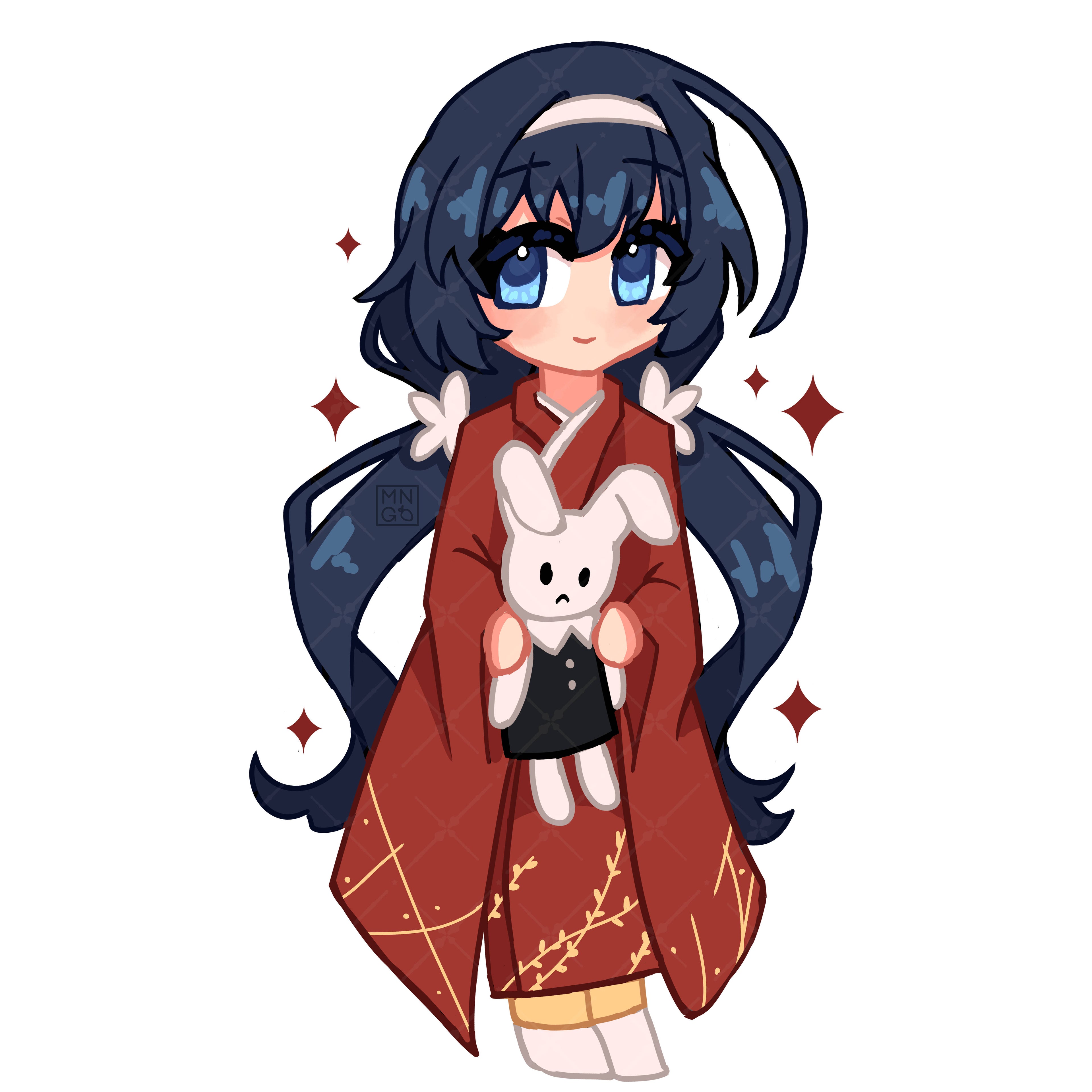 BSD: Kyoka - Glitter Epoxy Acrylic Keychain - 63mm