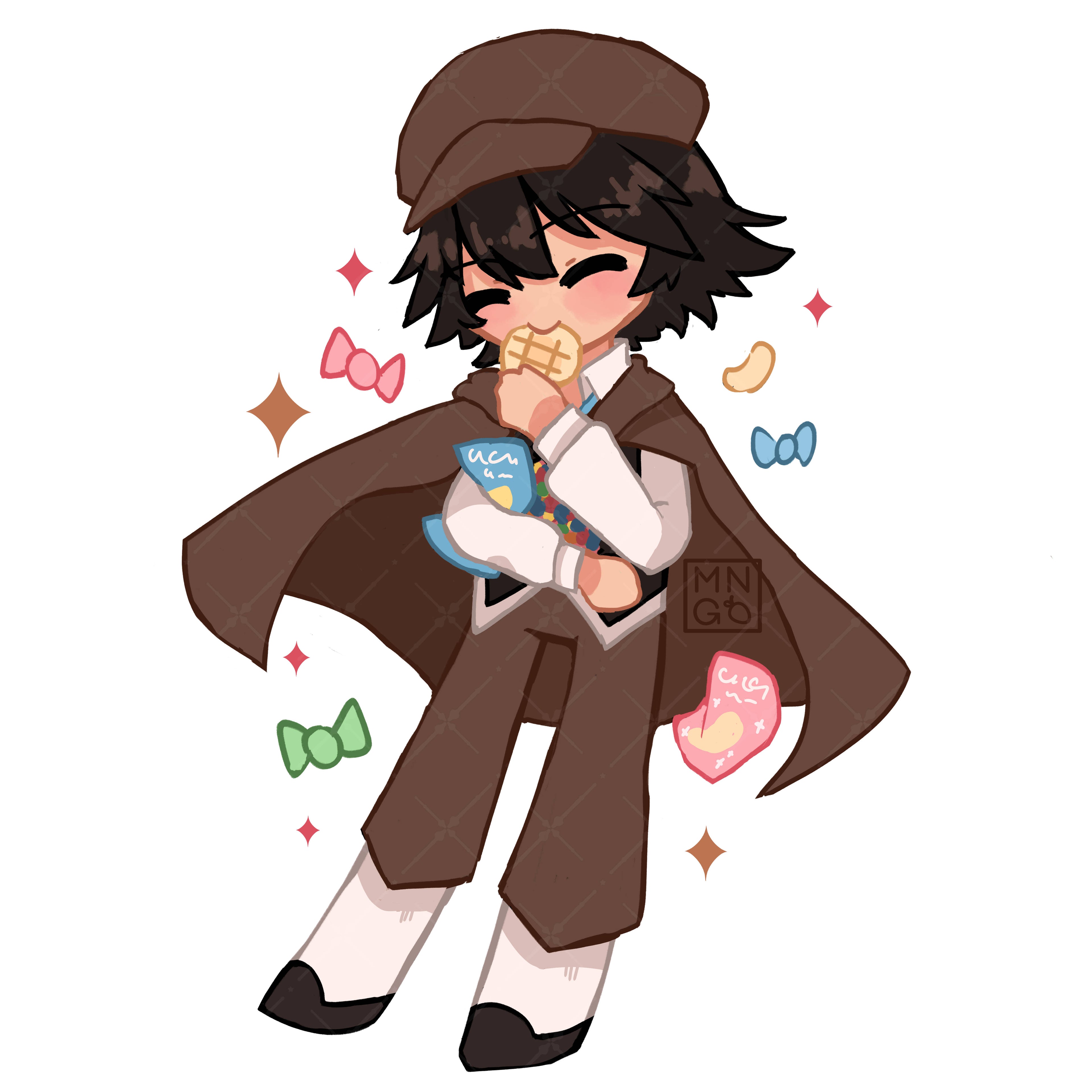 BSD: Ranpo - Glitter Epoxy Acrylic Keychain - 63mm